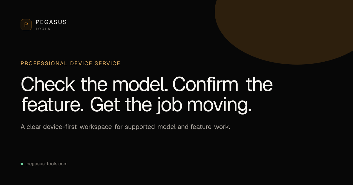 Dahl Phone Models & Service Support — Pegasus Tools